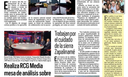 Portada RCG Media [23 de abril de 2024] Coahuila conmemora el Día de la Tierra; realiza RCG Media mesa de análisis sobre debate en Torreón  y más…