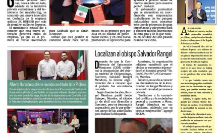 Portada RCG Media [30 de abril de 2024] Se concreta nueva inversión millonaria para Coahuila; brinda Fundación RCG un inolvidable Día del Niño y más…