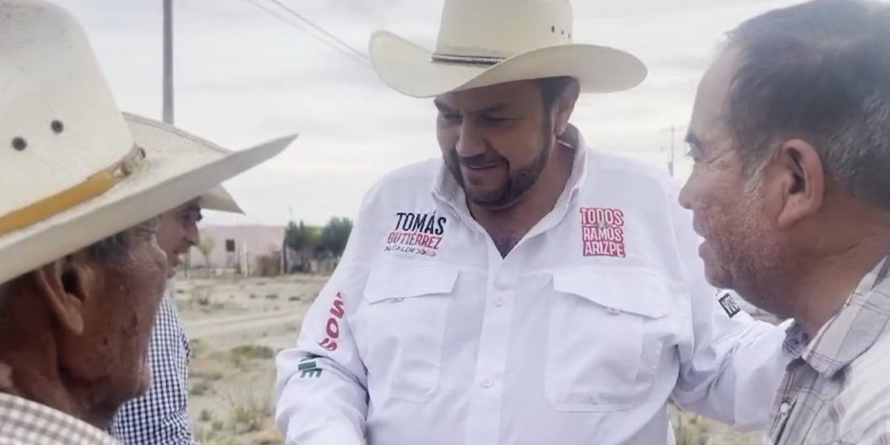 Se compromete Tomás Gutiérrez con la gente del campo de Ramos Arizpe