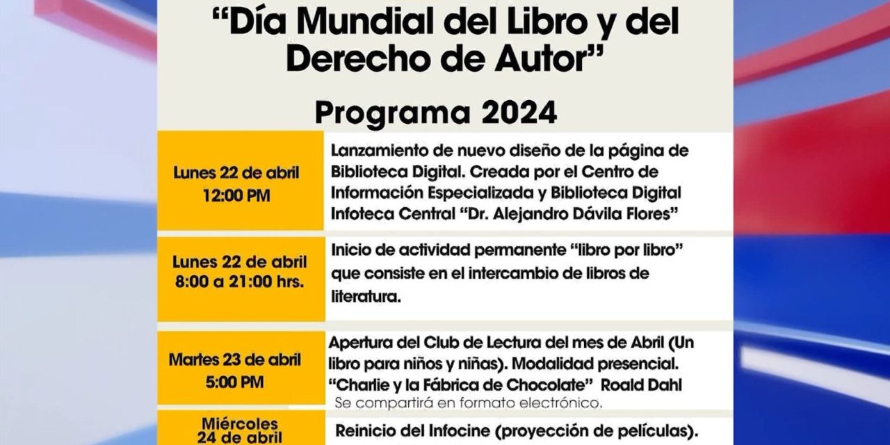 UAdeC prepara importantes actividades por celebración del Día Internacional del Libro