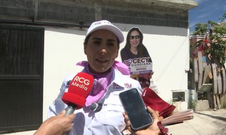 Visita Cecy Guadiana las colonias del sur de Saltilllo