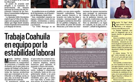 Portada RCG Carbonífera [02 de mayo de 2024] Llaman a preservar la cultura de esta comunidad que habita en Múzquiz; arrestan y encarcelan a sujeto que golpeó a su padre y más…