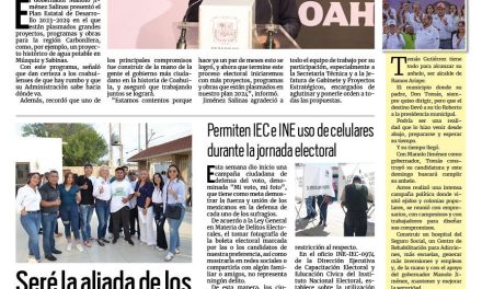 Portada RCG Carbonífera [28 de mayo de 2024] Se implementará un proyecto de agua potable en la Carbonífera; inicia entrega de los paquetes electorales y más…
