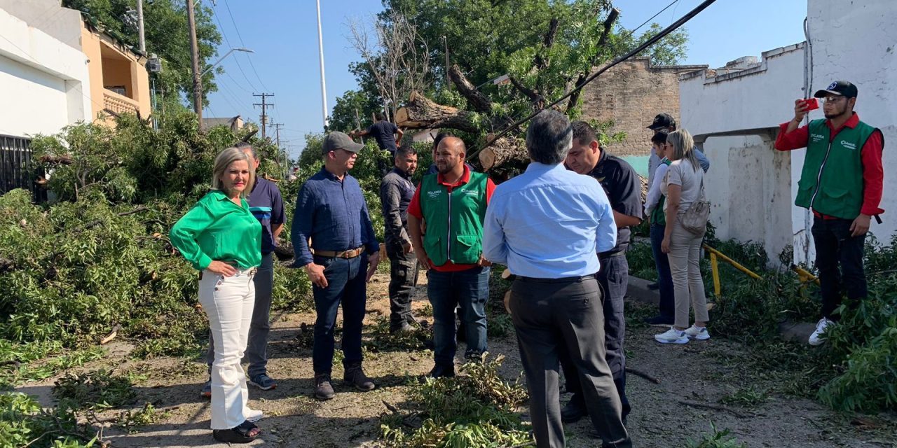 Evalúan daños tras tormenta en Piedras Negras