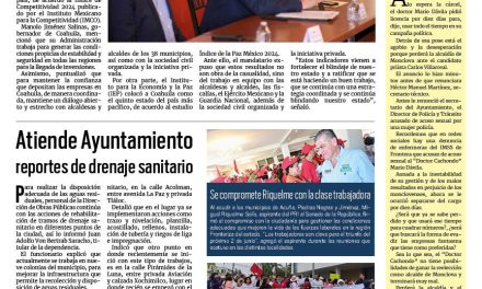 Portada RCG Lagunera [17 de mayo de 2024] Destaca Coahuila a nivel nacional en seguridad y competitividad; piden justicia por muerte de habitante de San Pedro y más…