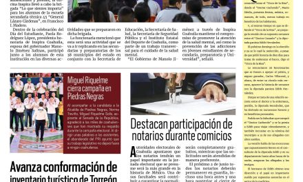Portada RCG Lagunera [27 de mayo de 2024] Inspira Coahuila implementa brigada de salud mental; Incendios en Torreón no cesan debido al calor y más…