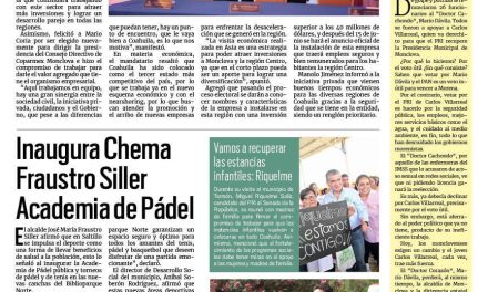 Portada RCG Media [22 de mayo de 2024] Preside Manolo Jiménez Toma de Compromisos de Coparmex Monclova; inaugura Chema Fraustro Academia de Pádel  y más…
