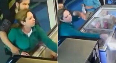 ‘Amigo, date cuenta’: Novia enfermera causa destrozos en paletería por arranque de celos