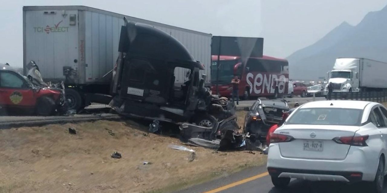 Fatal accidente en la carretera Saltillo-Monterrey