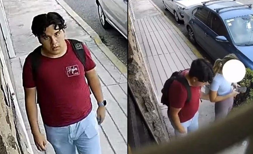 Video: Captan a hombre que le da una nalgada a joven en Puebla