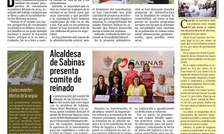 Portada RCG Carbonífera [22 de junio de 2024] Coahuila, top 5 en crecimiento económico; Al penal sujeto que mató a rival en carrera de caballos y más…