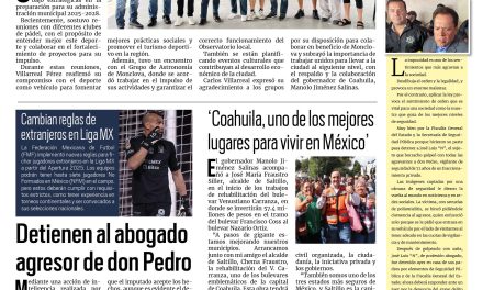 Portada RCG Centro [20 de junio de 2024] Continúa Carlos Villarreal con mesas de trabajo; Lleva Infonavit módulo a trabajadores de AHMSA y más…