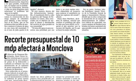 Portada RCG Centro [29 de junio de 2024] Recorte presupuestal de 10 mdp afectará a Monclova; actualizarán el Plan Director de Desarrollo Urbano  y más…