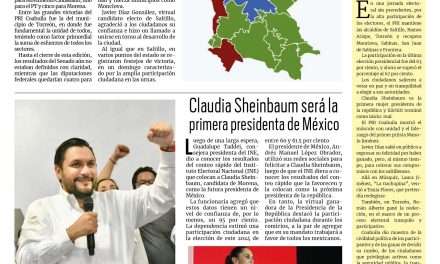 Portada RCG Centro [3 de junio de 2024] Gana PRI Coahuila 30 alcaldías; Carlos Villarreal se erige como virtual alcalde de Monclova y más…