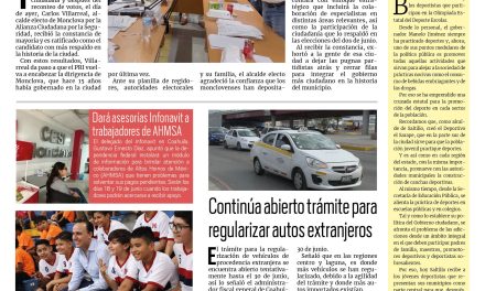 Portada RCG Centro [7 de junio de 2024] Carlos Villarreal recibe constancia de mayoría; conciliador de Minosa visita AHMSA y más…