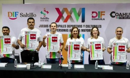 Convoca DIF Saltillo a los Juegos Municipales Deportivos y Culturales de las Personas Adultas Mayores