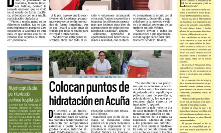 Portada RCG Fronteriza [4 de junio de 2024] Vamos hacia adelante a pasos de gigante: Manolo; dará inicio programa de fumigación en contra el dengue y más…