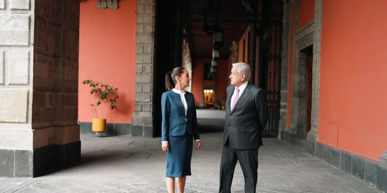 Visita de AMLO y de Claudia Sheinbaum