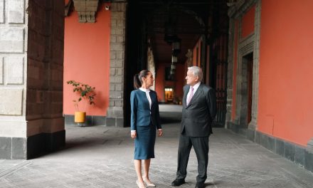 Visita de AMLO y de Claudia Sheinbaum