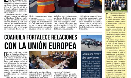 Portada RCG Lagunera [27 de junio de 2024] Agentes de Tránsito de Torreón salvan a un hombre que intentó suicidarse; Cumple Torreón en materia de transparencia y más…