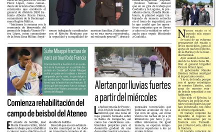 Portada RCG Media [18 de junio de 2024] Junto al Ejército, seguiremos trabajando por la seguridad: Manolo Jiménez; Comienza rehabilitación del campo de beisbol del Ateneo y más…