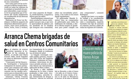 Portada RCG Media [30 de junio de 2024] Inspira Coahuila lleva beneficios a comunidades de todas las regiones; Arranca Chema brigadas de salud en Centros Comunitarios y más…