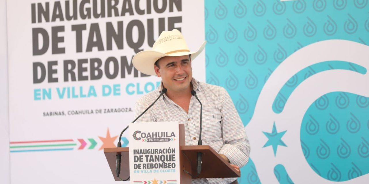 Solución Integral; trabaja Manolo Jiménez por abasto de agua en la Carbonífera