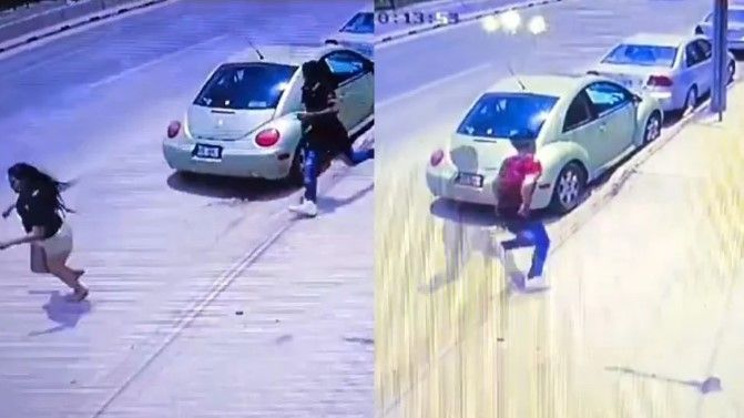Video: Atacan a balazos a una pareja en calles de San Pedro Garza García