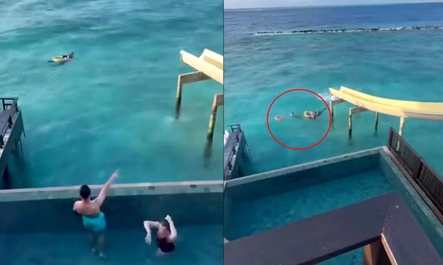 Video: Exjugador del Real Madrid rescata a una pareja que se ahogaba en el mar