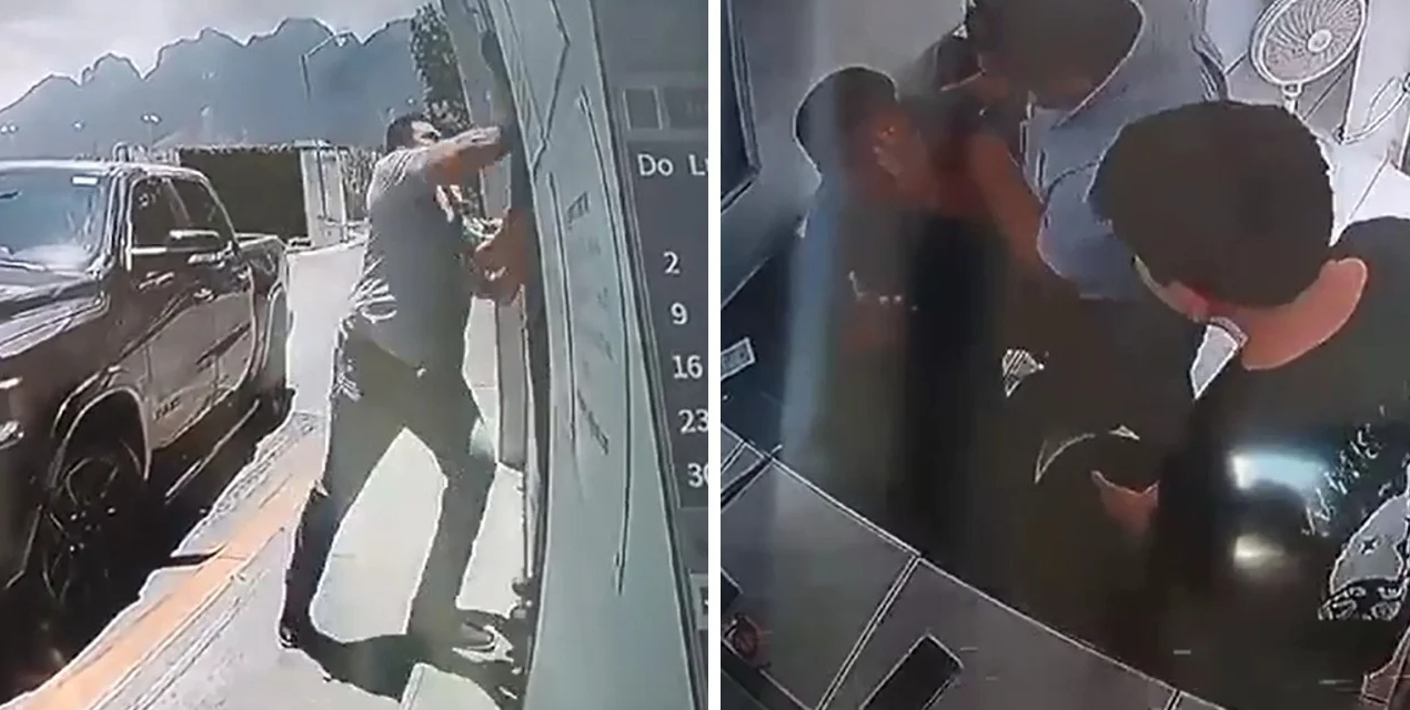 Ahora en Monterrey, golpean a guardia de fraccionamiento privado (video)