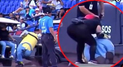 Video: Minion sale herido durante un partido de los Sultanes