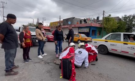 Motociclista resulta lesionado en choque en Saltillo