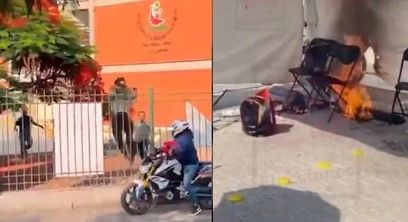 Video: Hombres intentan vandalizar casilla en Querétaro… al intentar escapar fueron embestidos por una camioneta