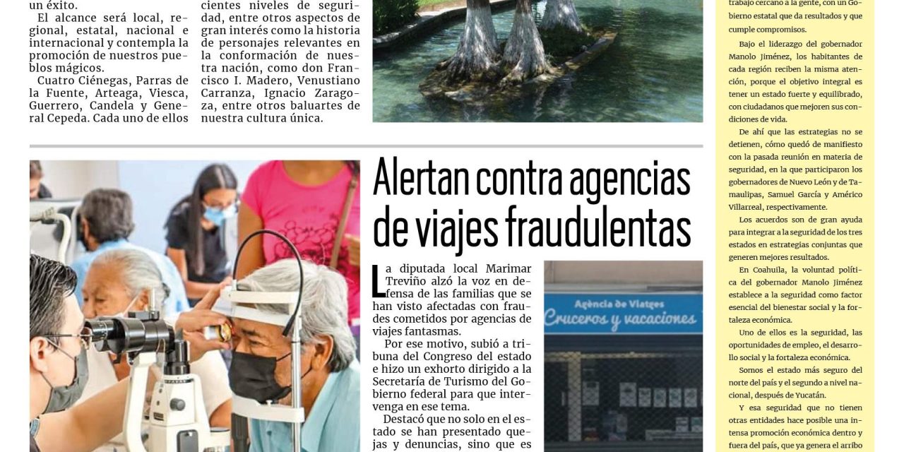Portada RCG Carbonífera [08 de julio de 2024] Sorpréndete con Coahuila; reanuda DIF Coahuila programas sociales y más…