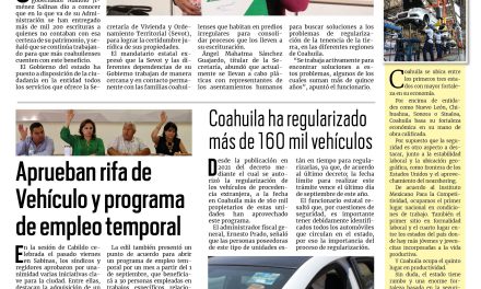 Portada RCG Carbonífera [20 de julio de 2024] Coahuila brinda certeza jurídica para el patrimonio de la ciudadanía; orientan a ciudadanos para regularizar vehículos  y más…