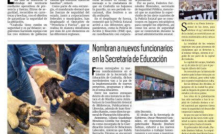 Portada RCG Centro [17 de julio de 2024] En equipo, mantenemos blindado a Coahuila: Manolo Jiménez; identifican a culpables de contaminación en el drenaje y más…