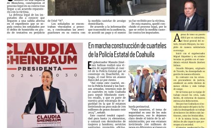 Portada RCG Centro [24 de julio de 2024] Agresores de Uriel ‘N’ llegan a acuerdo reparatorio; hallan sin vida a adulto mayor en Monclova y más…