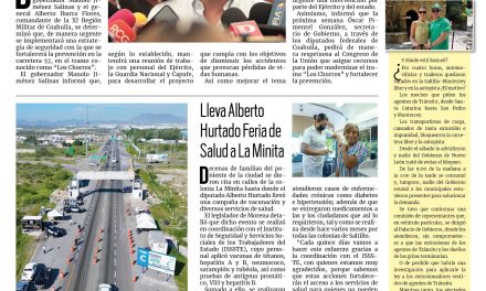 Portada RCG Centro [30 de julio de 2024] Coahuila implementará una estrategia de seguridad en ‘Los Chorros’; reportan 12 casos de covid-19 en la región Centro  y más…
