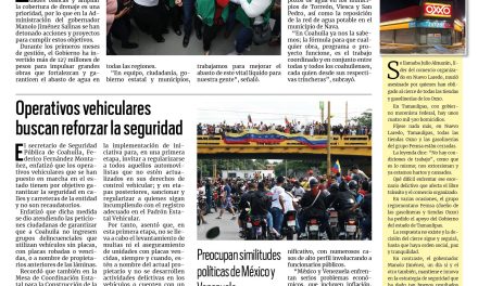 Portada RCG Centro [31 de julio de 2024] Garantizamos el abasto de agua en todo Coahuila: Manolo Jiménez; opacidad de AHMSA retrasa proceso legal y más…