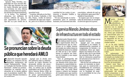 Portada RCG Fronteriza [23 de julio de 2024] Presa ‘La Amistad’ tiene su nivel más bajo en 46 años; mantiene Dirección de Imagen Urbana trabajos en vacaciones y más…