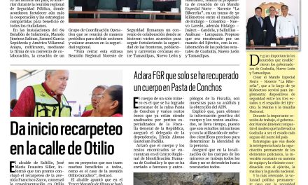 Portada RCG Media [06 de julio de 2024] Trabajarán Coahuila, Nuevo León y Tamaulipas por la seguridad; comienza preparación de nuevos bomberos en Saltillo  y más…