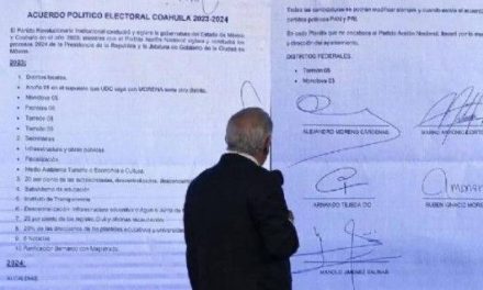 AMLO recuerda el acuerdo del PRI y PAN en Coahuila para repartir cargos