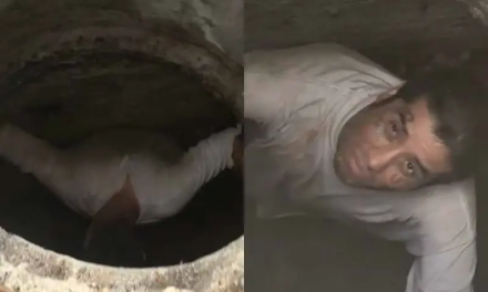 Hombre se quedó atrapado tres días en drenaje de Guanajuato (video)