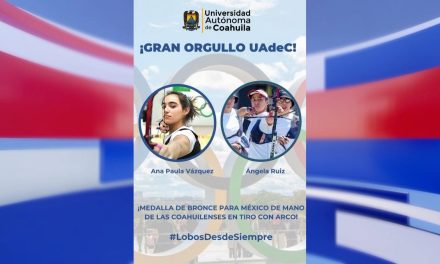 Con orgullo el rector de la UAdeC felicita a las alumnas que obtuvieron medallas en los Juegos Olímpicos
