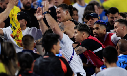 Darwin Núñez peleó con aficionados colombianos al quedar eliminados y así sería su sanción