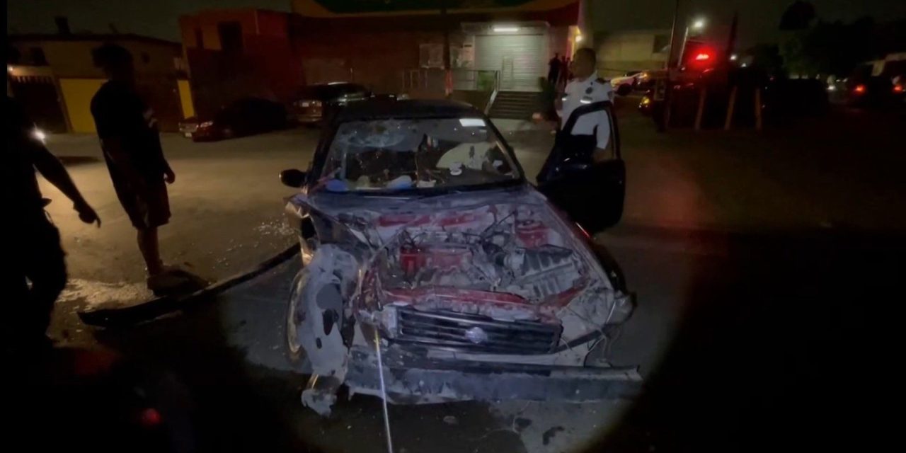 Hombre quedó detenido tras causar un choque en Saltillo