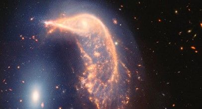 Telescopio James Webb capta a dos galaxias danzando