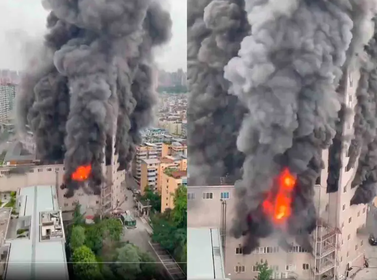 Incendio en centro comercial de China deja al menos 6 personas sin vida