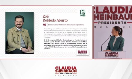 Zoé Robledo seguirá al frente del IMSS en sexenio de Claudia Sheinbaum