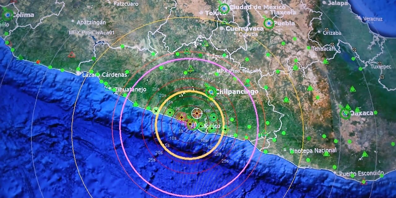 Se registra sismo de magnitud 5.4 en Guerrero
